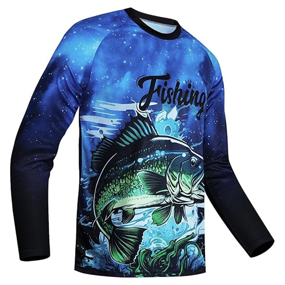 03-13-2.jpg Mens Fishing Shirt Long Sleeve, Fishing Jerseys Fish Tshirts - Breathable, Cooling, Light-Weight - Image 1