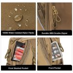 Fishing Tackle Backpack with Rod & Gear Holder, Lightweight Outdoor Water-Resistant Fishing Shoulder Storage Bag - Image 2
