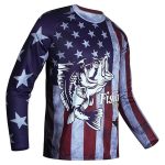 Mens Fishing Shirt Long Sleeve, Fishing Jerseys Fish Tshirts - Breathable, Cooling, Light-Weight