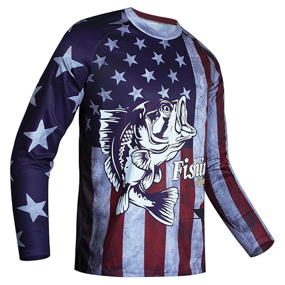 05-11.jpg Mens Fishing Shirt Long Sleeve, Fishing Jerseys Fish Tshirts - Breathable, Cooling, Light-Weight - Image 1