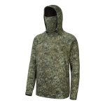Men’s Fishing Fleece Hoodie with Neck Gaiter Water Resistant Performance