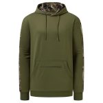 Men’s Hunting Fleece Hoodie Midweight Water Resistant Performance Camo Fishing Outdoor