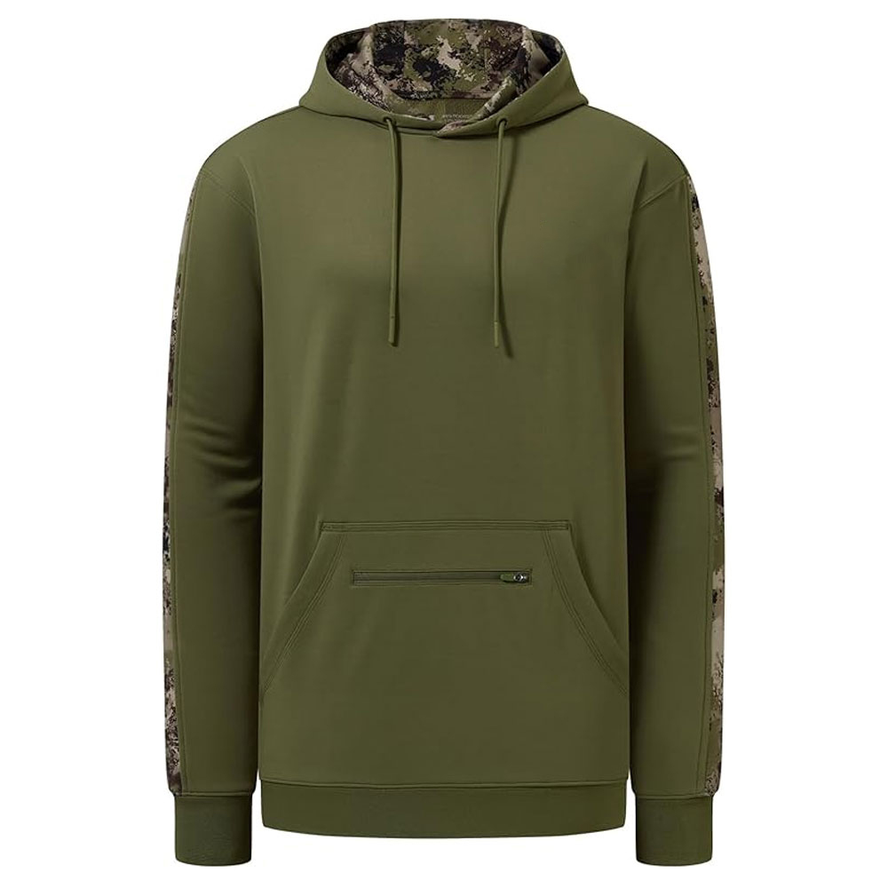 08-13-1.jpg Men’s Hunting Fleece Hoodie Midweight Water Resistant Performance Camo Fishing Outdoor - Image 1