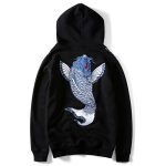 Blue Embroidered Hoodie - Image 2