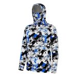 Men’s Fishing Fleece Hoodie with Neck Gaiter Water Resistant Performance Hunting