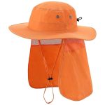 Quick Dry UV Protection Cap Womens Wide Brim Fishing Hat Neck Flap