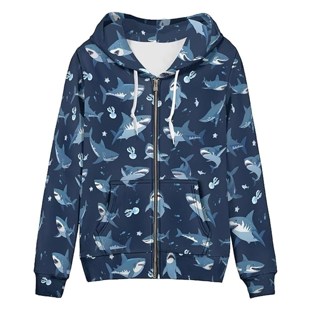 18-2-1.jpg Zip-up Hoodie with Kanga Pocket(XS-5XL), - Image 1